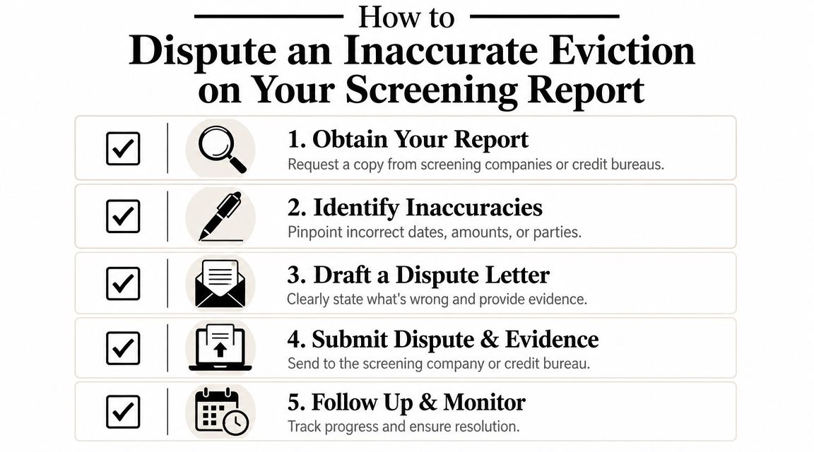 How to Dispute an Inaccurate Eviction on Your Screening Report